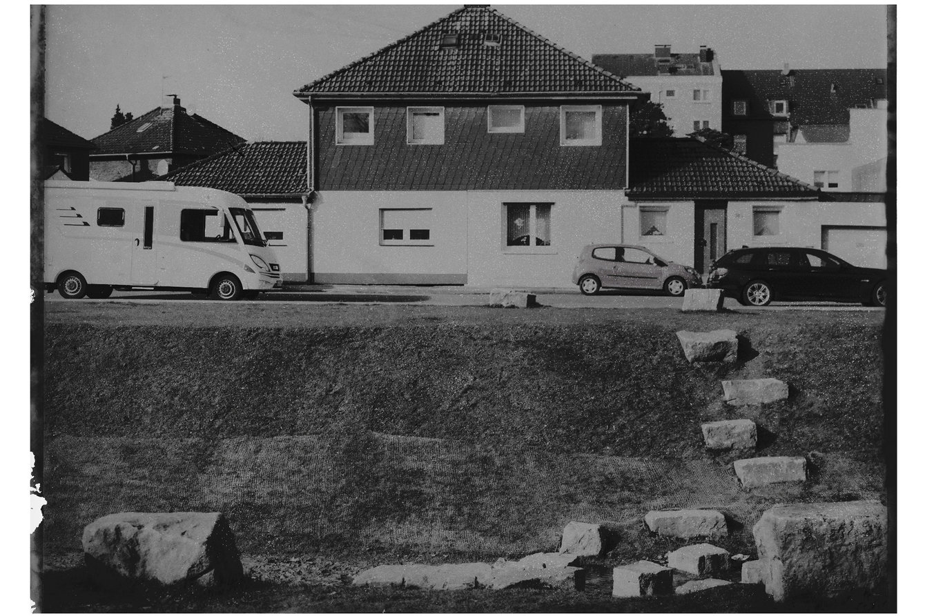 Eine schwarz-weiß Fotografie aus dem Stadtteil Katernberg