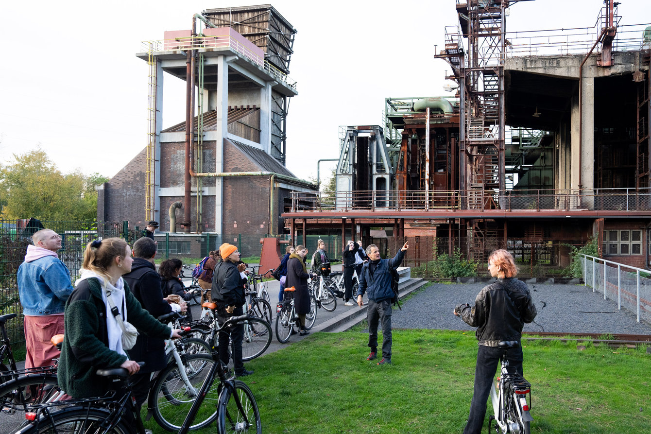 Fahrradtour mit Boris Sieverts, Zeche Zollverein.