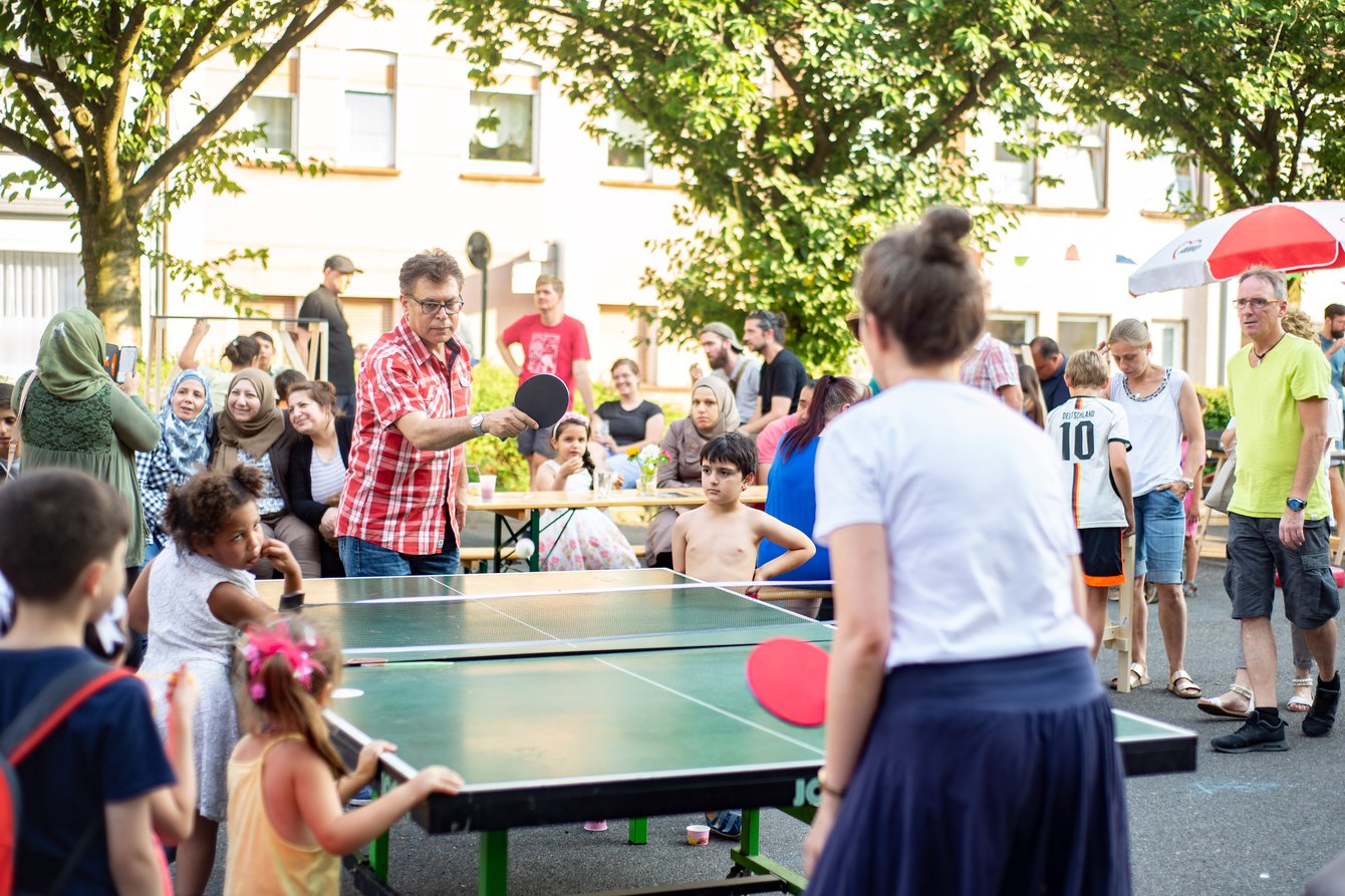 Parkplatz-Picknick