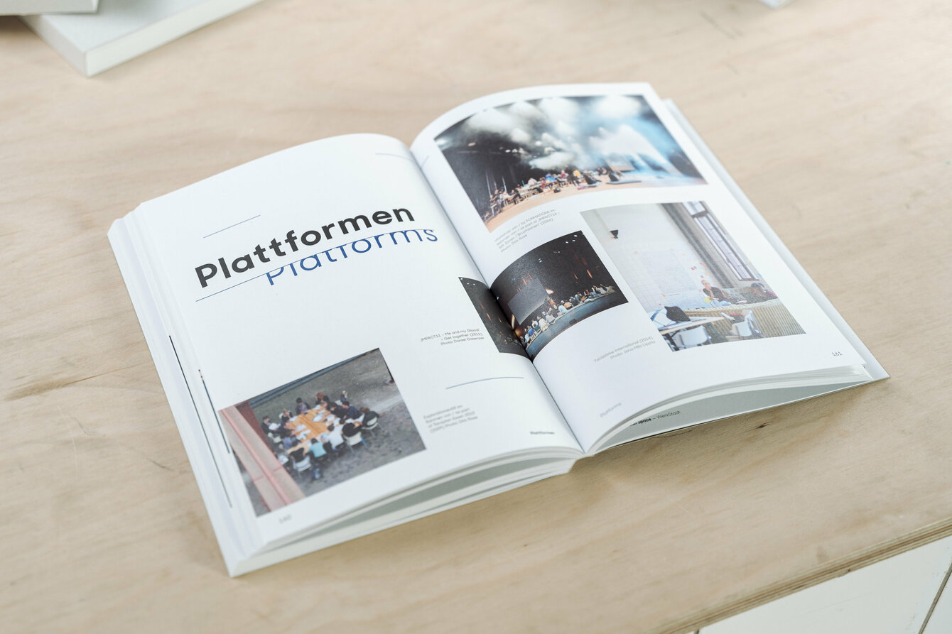 Innenansicht Zeitbuch „Plattformen“