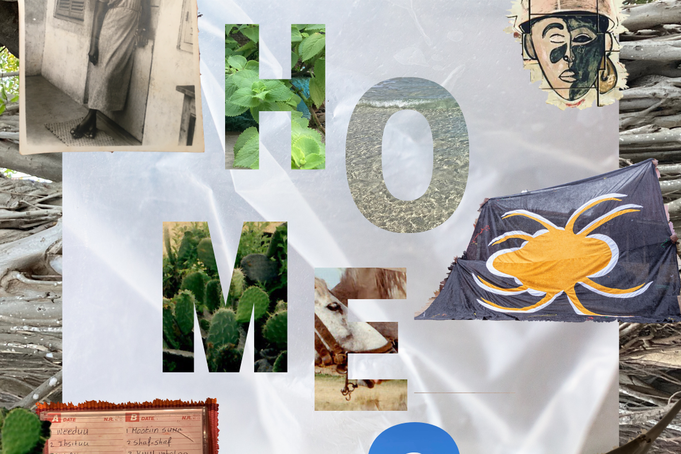 Collage mit verschiedenen Elementen und dem Schriftzug Homes