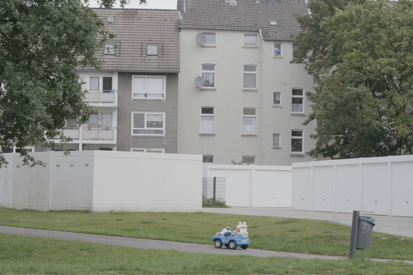 Blick auf eine Häuserfront in Katernberg