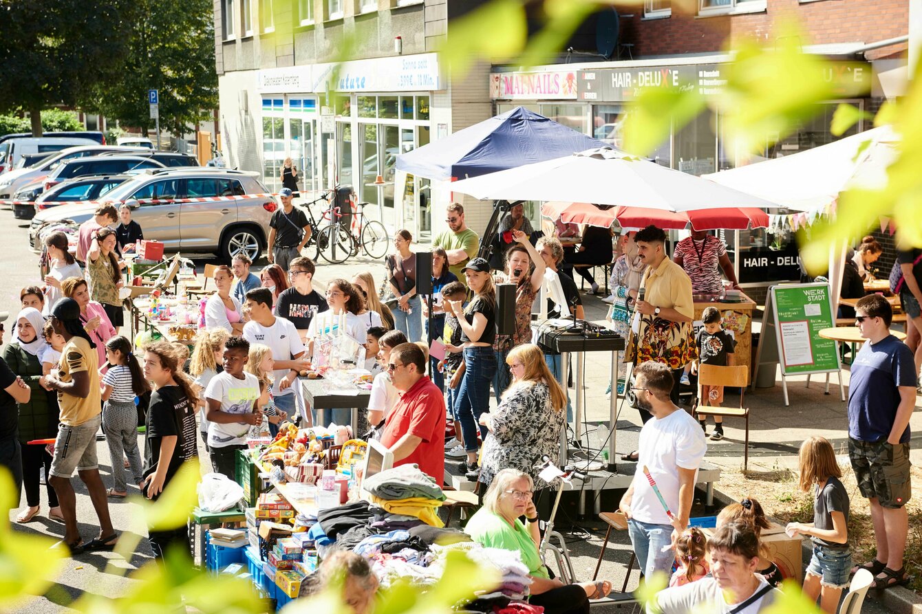 Parkplatz-Flohmarkt in Essen Katernberg