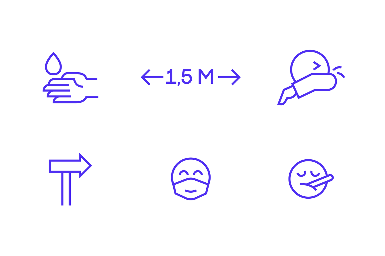 Icons Sicherheitsmaßnahmen