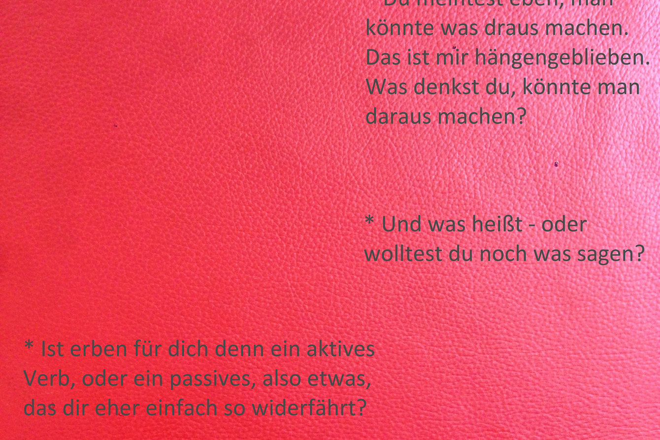 Visueller Einblick in die #TakeCareResidenz von Eva Busch