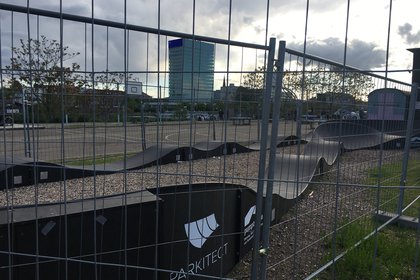 Abgesperrter Skaterpark