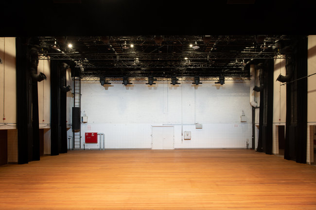 View into the stage area (main stage)