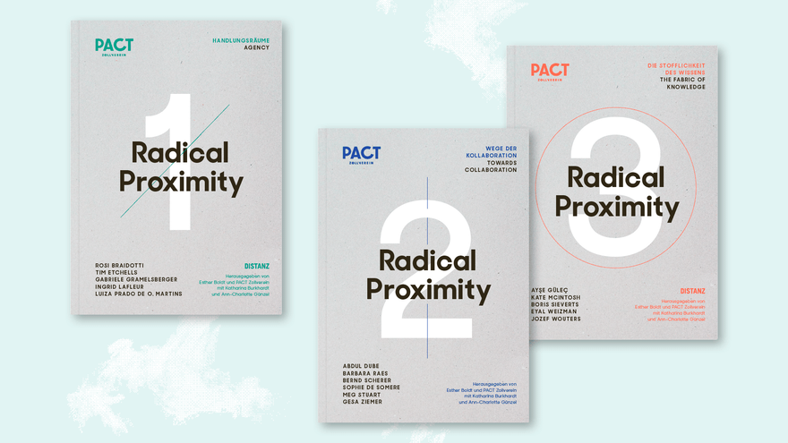 Die Cover der Buchreihe Radical Proximity